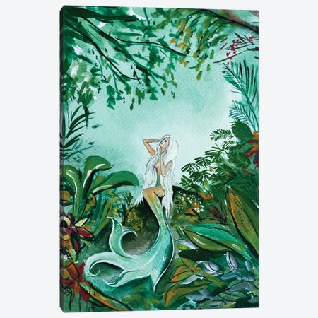 Forest Mermaid Canvas Print #KPR22} by Karli Perold Canvas Print