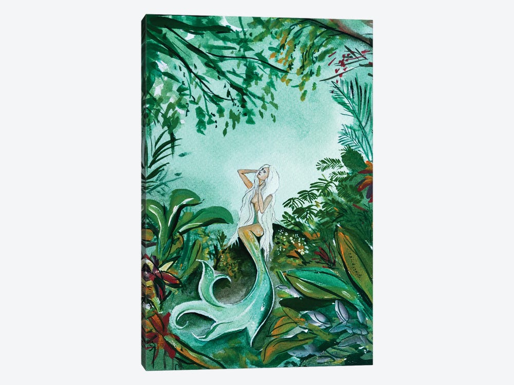 Forest Mermaid by Karli Perold 1-piece Canvas Artwork