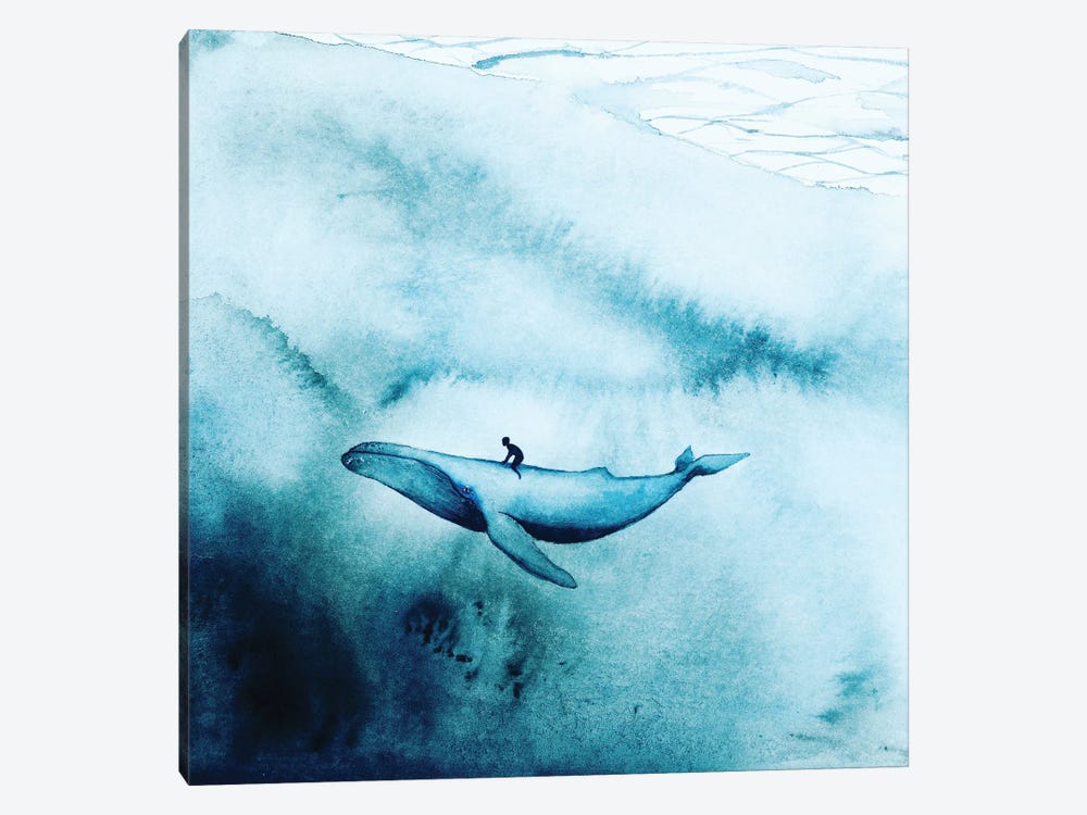 Whale Rider by Karli Perold 1-piece Canvas Art Print