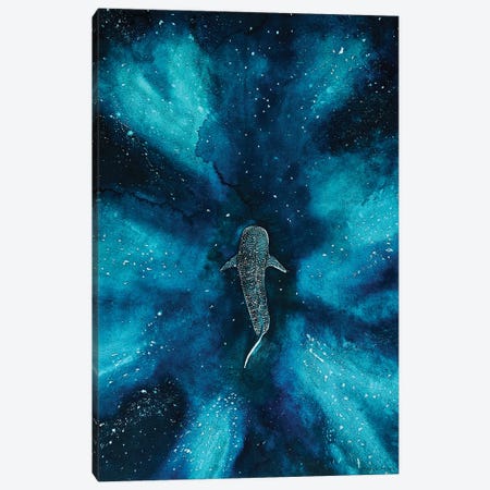 Whaleshark Galaxy Canvas Print #KPR47} by Karli Perold Canvas Wall Art