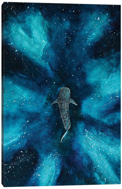 Whaleshark Galaxy Canvas Art Print - Karli Perold