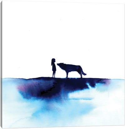 Wolf Girl II Canvas Art Print - Karli Perold