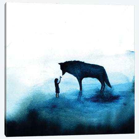 Wolf Girl III Canvas Print #KPR51} by Karli Perold Canvas Wall Art