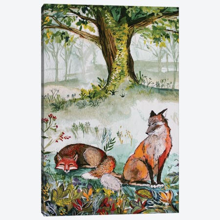Fox Forest Canvas Print #KPR56} by Karli Perold Canvas Art Print