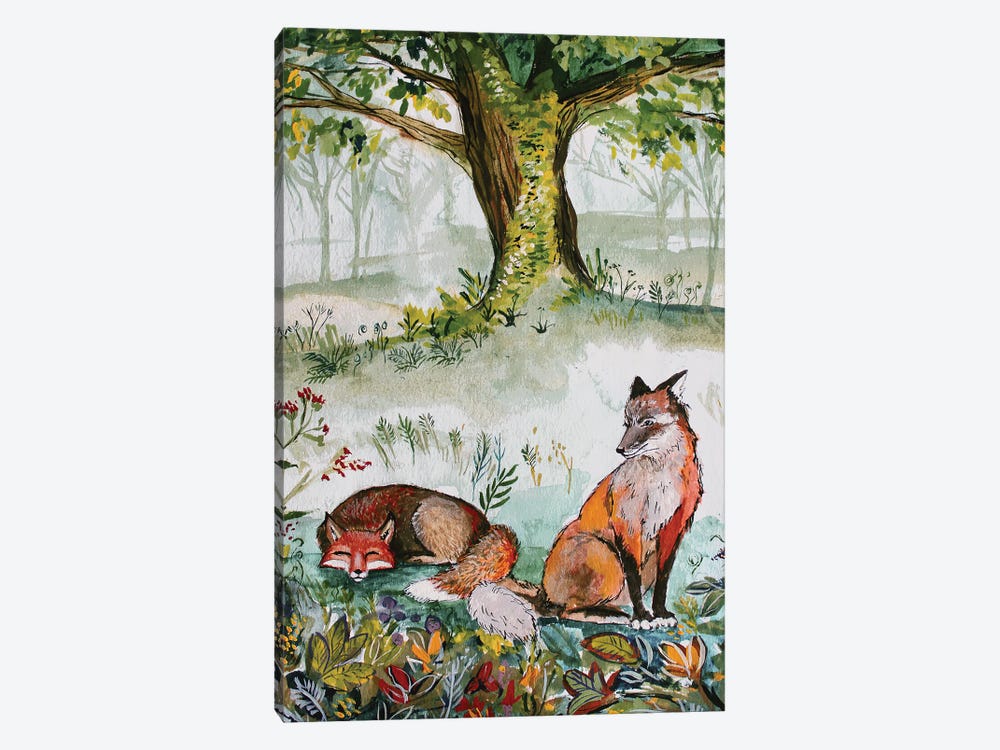 Fox Forest by Karli Perold 1-piece Canvas Print