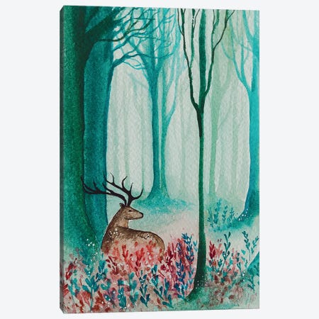 Fawn Forest Canvas Print #KPR59} by Karli Perold Canvas Art