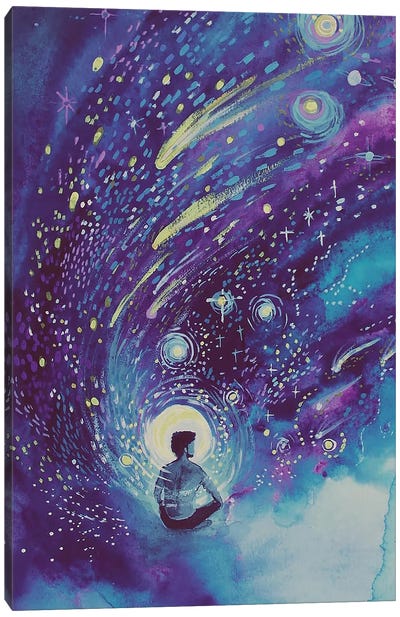 Dreamer Canvas Art Print - Galaxy Art