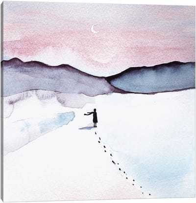Solitude Canvas Art Print - Snow Art