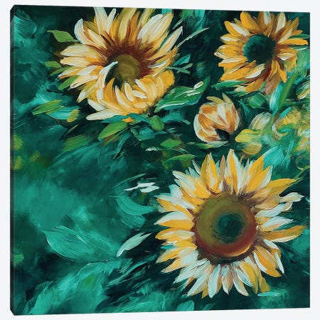 Sunflowers Canvas Print #KPR80} by Karli Perold Canvas Print