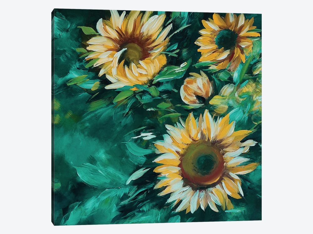 Sunflowers by Karli Perold 1-piece Canvas Wall Art