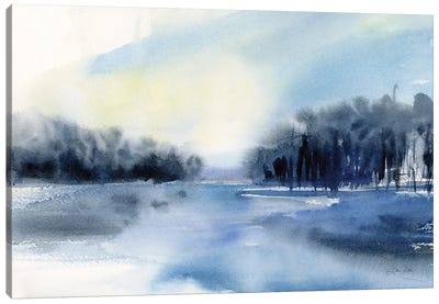 Winter River Canvas Art Print