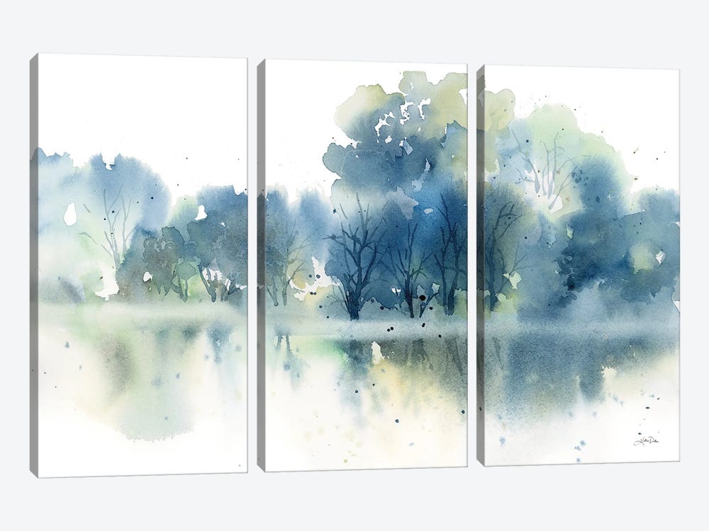 Blue Pond Reflections by Katrina Pete 3-piece Canvas Art