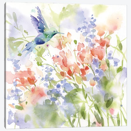Hummingbird Meadow Canvas Print #KPT20} by Katrina Pete Canvas Art Print