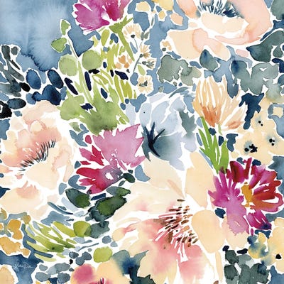 Peony Delights by Katrina Pete framed canvas print