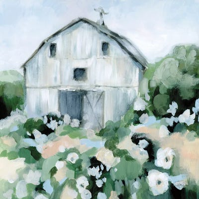 Summer Barn by Katrina Pete framed canvas print