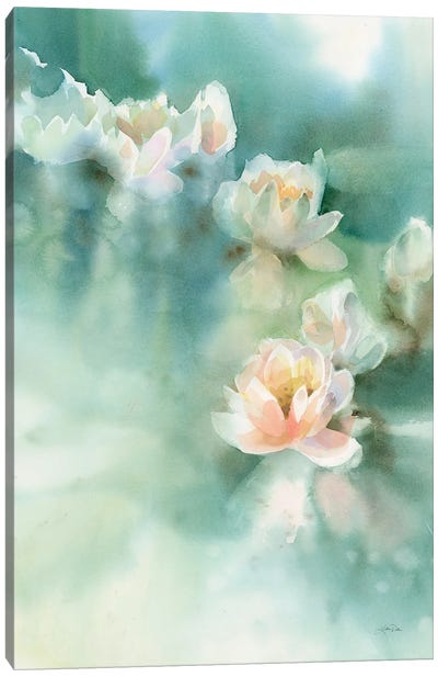 Water Lily I Canvas Art Print - Lily Art