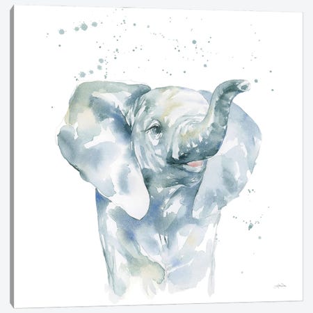Baby Elephant Canvas Print #KPT2} by Katrina Pete Canvas Print