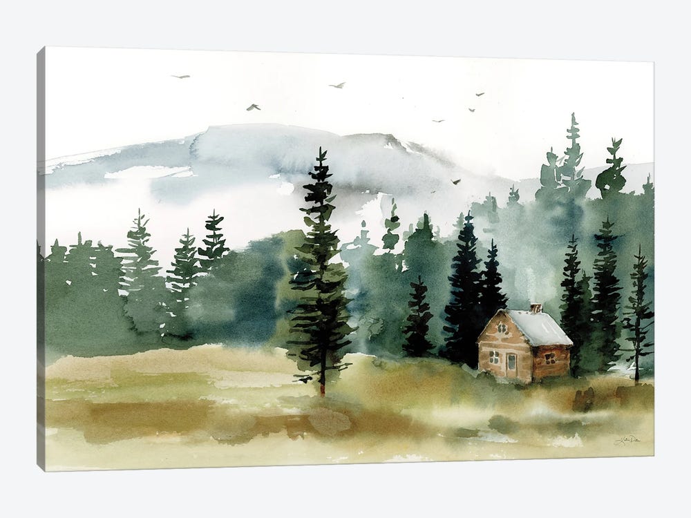 Cabin In The Woods by Katrina Pete 1-piece Canvas Artwork
