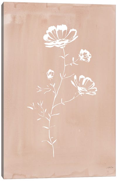 Cottage Wildflowers IV Canvas Art Print - Minimalist Flowers