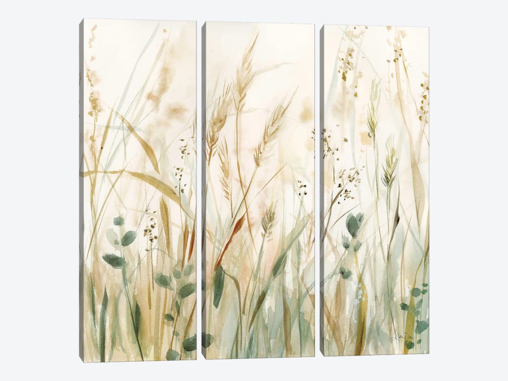 In The Meadow Crop by Katrina Pete 3-piece Art Print