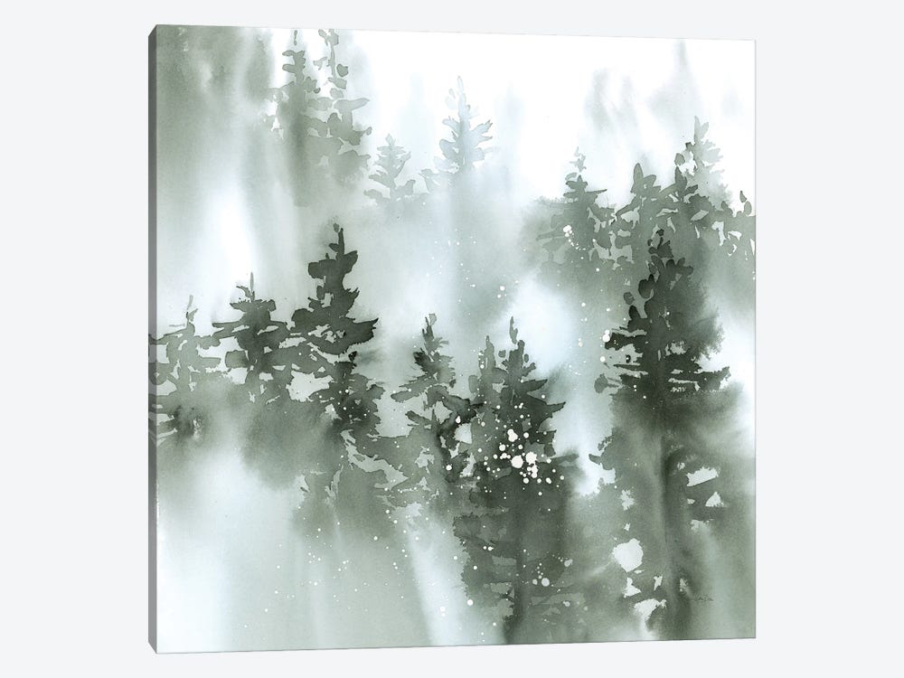 Misty Forest I Green by Katrina Pete 1-piece Canvas Art Print