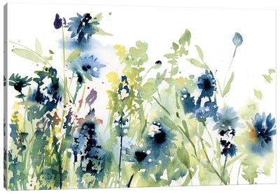 Wild Meadow Flowers Canvas Art Print - Katrina Pete