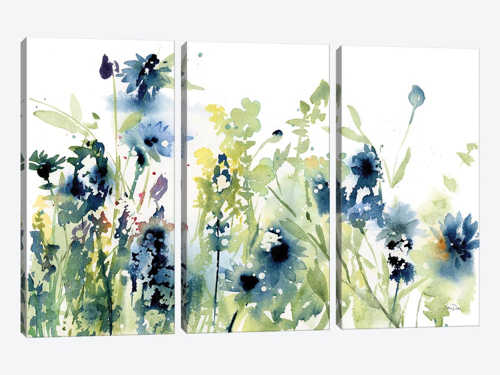 Wild Meadow Flowers by Katrina Pete 3-piece Canvas Art Print