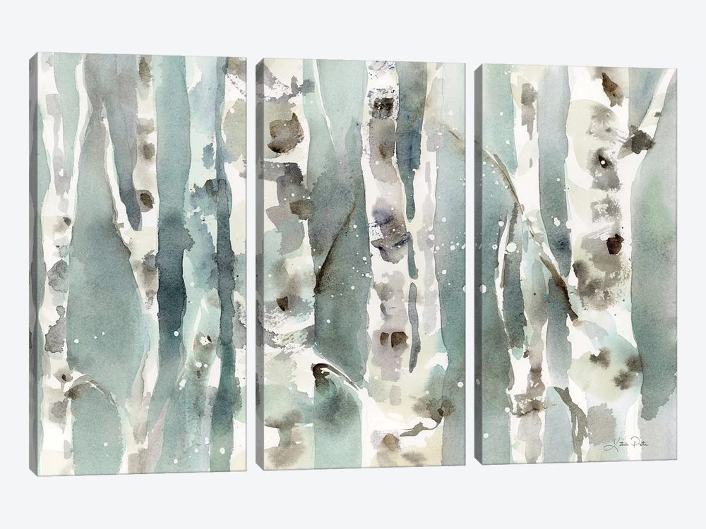 Winter Birches by Katrina Pete 3-piece Canvas Print
