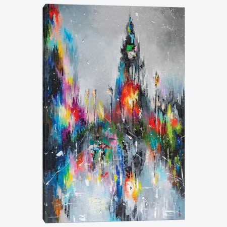 Londons Rain Canvas Print #KPV104} by KuptsovaArt Canvas Art Print