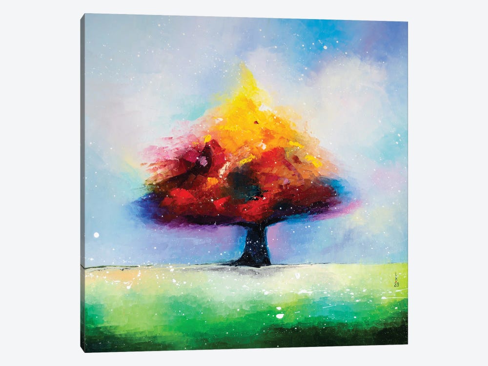 Lonely Tree by KuptsovaArt 1-piece Canvas Artwork