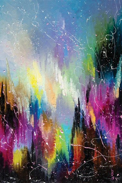 Neon City by KuptsovaArt canvas print