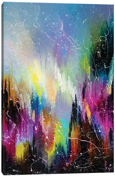 Neon City Canvas Art Print - KuptsovaArt