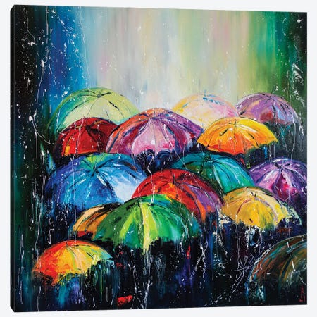 Rain Canvas Print #KPV11} by KuptsovaArt Canvas Art