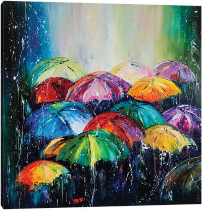 Rain Canvas Art Print - Rain Art