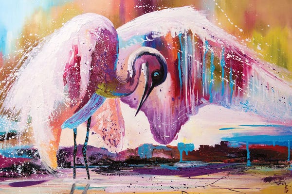 Flamingos: Observer by KuptsovaArt