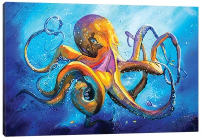Octopus Canvas Art Print - Artists From Ukraine