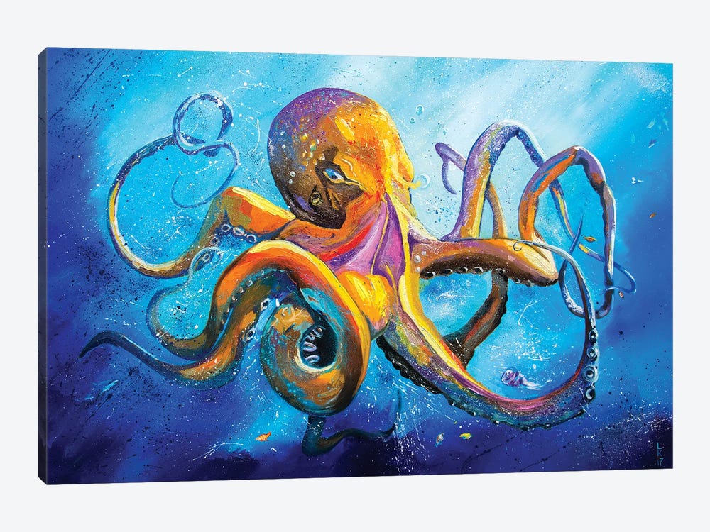Octopus by KuptsovaArt 1-piece Canvas Art Print