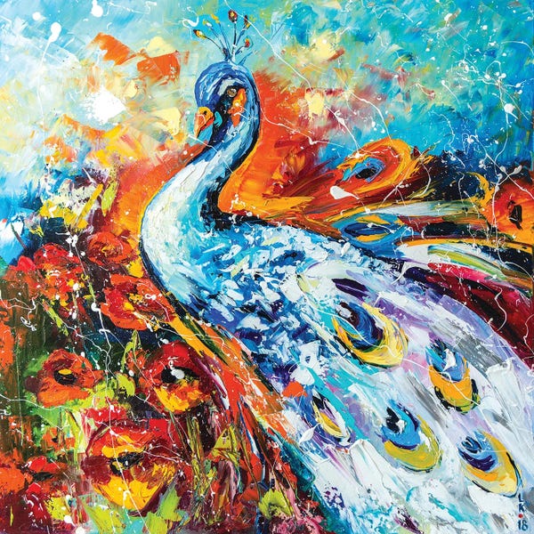 Peacocks: Peacock by KuptsovaArt