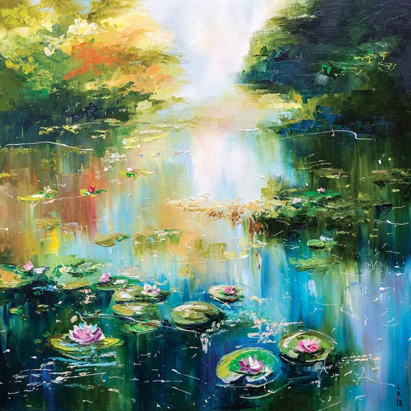 Lilies: Pond With Waterlilies by KuptsovaArt