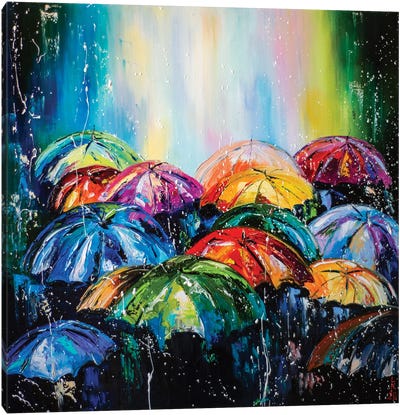 Rainy Day Canvas Art Print - KuptsovaArt