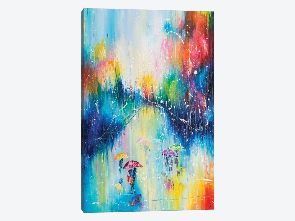 Rainy Street by KuptsovaArt 1-piece Canvas Artwork