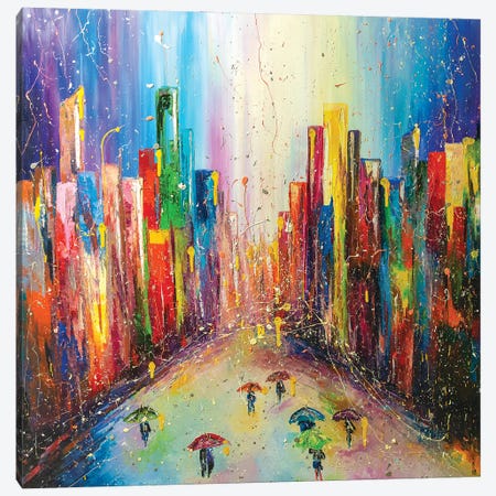 Rainy Summer Day Canvas Print #KPV131} by KuptsovaArt Canvas Art Print
