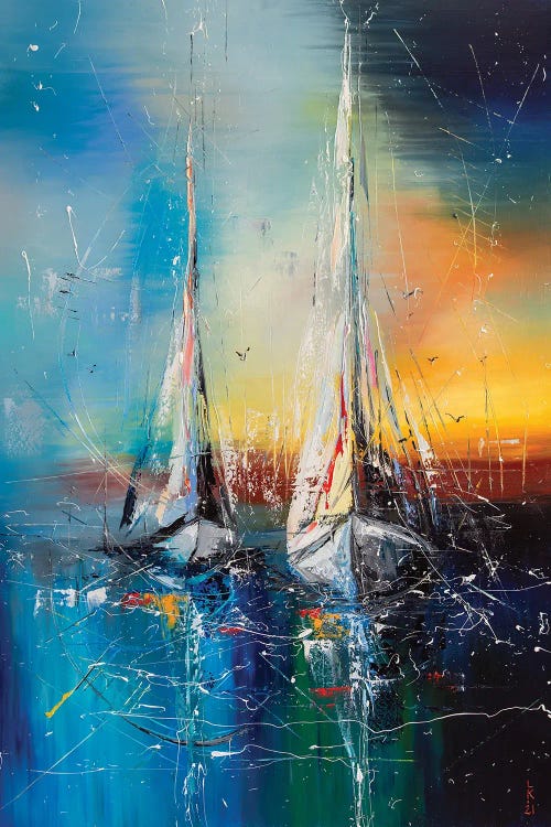 Sailsboats On Sunset