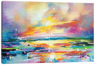 Seasunset Canvas Art Print - Colorful Abstracts