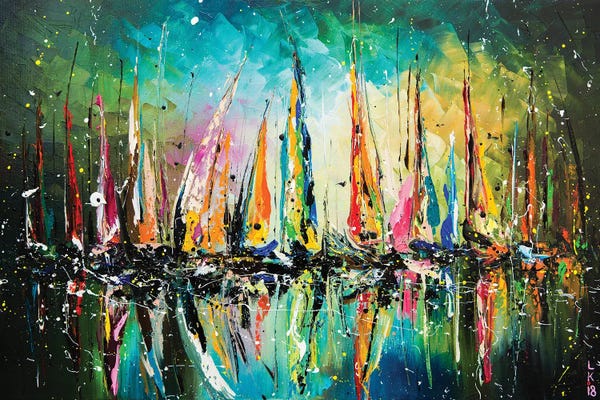 Artists From Ukraine: Start Of Regatta by KuptsovaArt