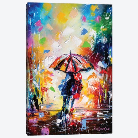 Under Umbrella Canvas Print #KPV156} by KuptsovaArt Canvas Art