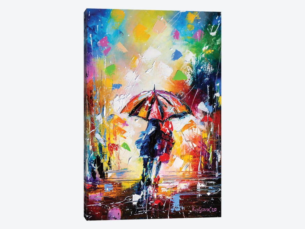Under Umbrella by KuptsovaArt 1-piece Canvas Art