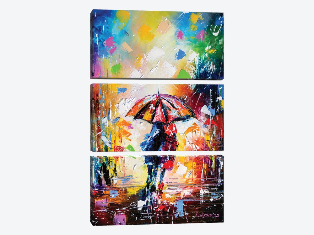 Under Umbrella by KuptsovaArt 3-piece Canvas Artwork