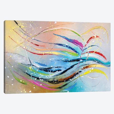 Waves Of Joy Canvas Print #KPV163} by KuptsovaArt Canvas Artwork