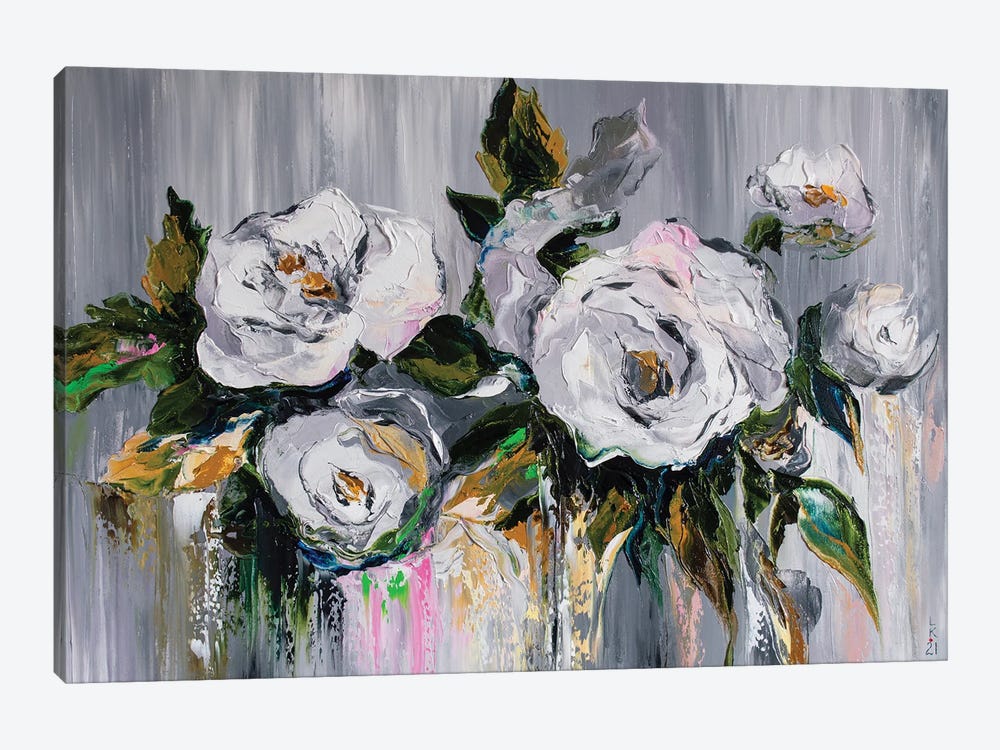 Crying Roses by KuptsovaArt 1-piece Canvas Wall Art